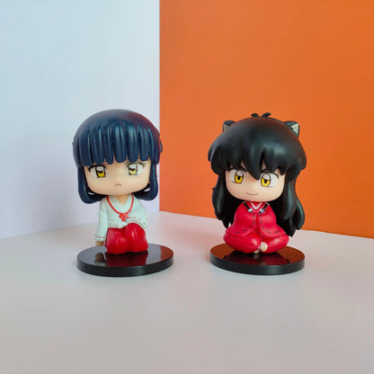 New Inuyasha Anime Figure Set – Higurashi, Kagome, Miroku & Sesshoumaru Q-Version PVC Action Dolls, Toys & Gifts for Kids