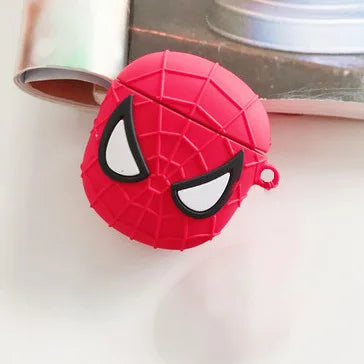 3D Cartoon Silicone Case for AirPods 1/2/3 & Pro/Pro 2 — Protective Wireless Earphone Cover with Hook
