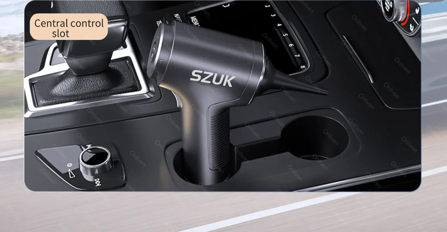 SZUK 98000PA Mini Car Vacuum Cleaner — Powerful Handheld Wireless Portable Cleaner with Strong Suction