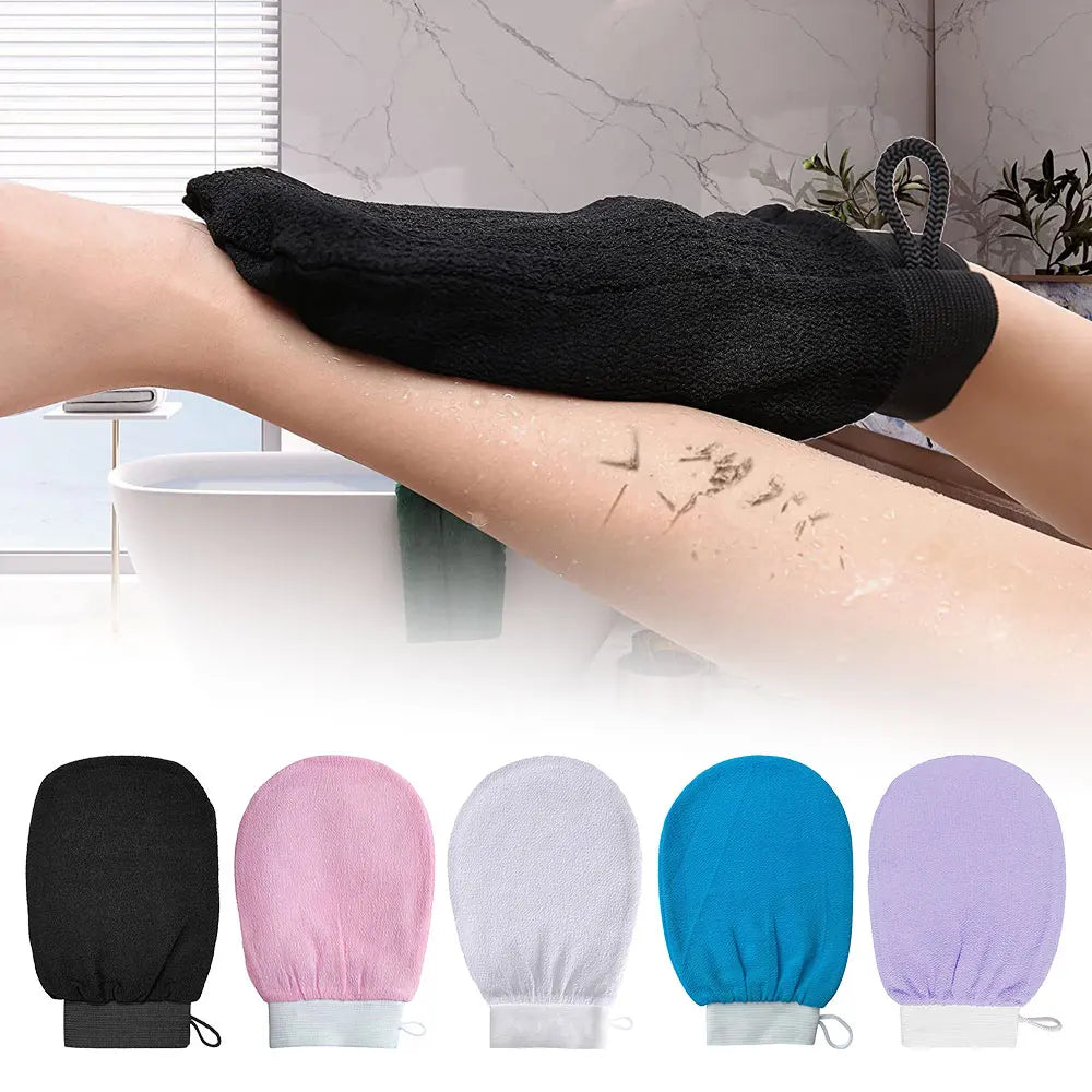 Moroccan Hammam Exfoliating Shower Gloves – Dead Skin Removal & Korean Massage Scrub Mitt