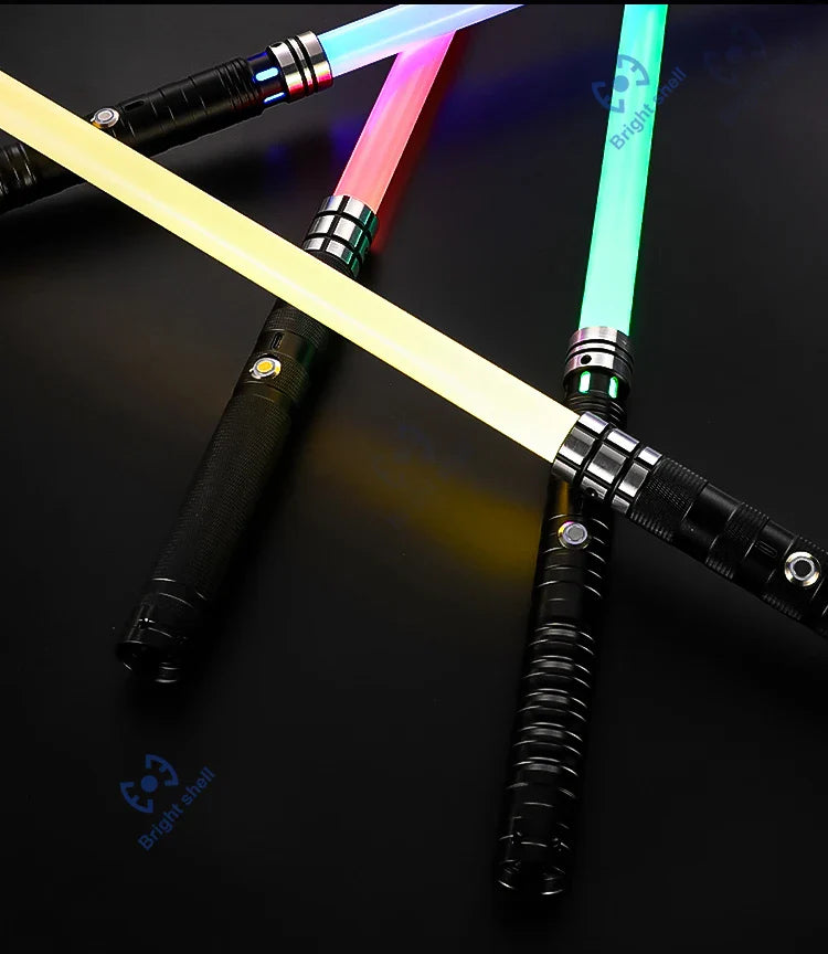 RGB Metal Lightsaber Toy – 15-Color Changing Laser Sword with Sound Effects, Force FX Jedi Blaster Gift for Kids