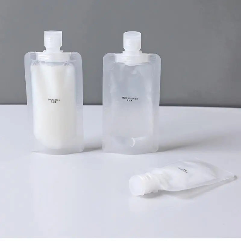 Travel-Friendly 30/50ml Lotion Dispenser Bag: Reusable, Leakproof, and Refillable Cosmetic Storage Container