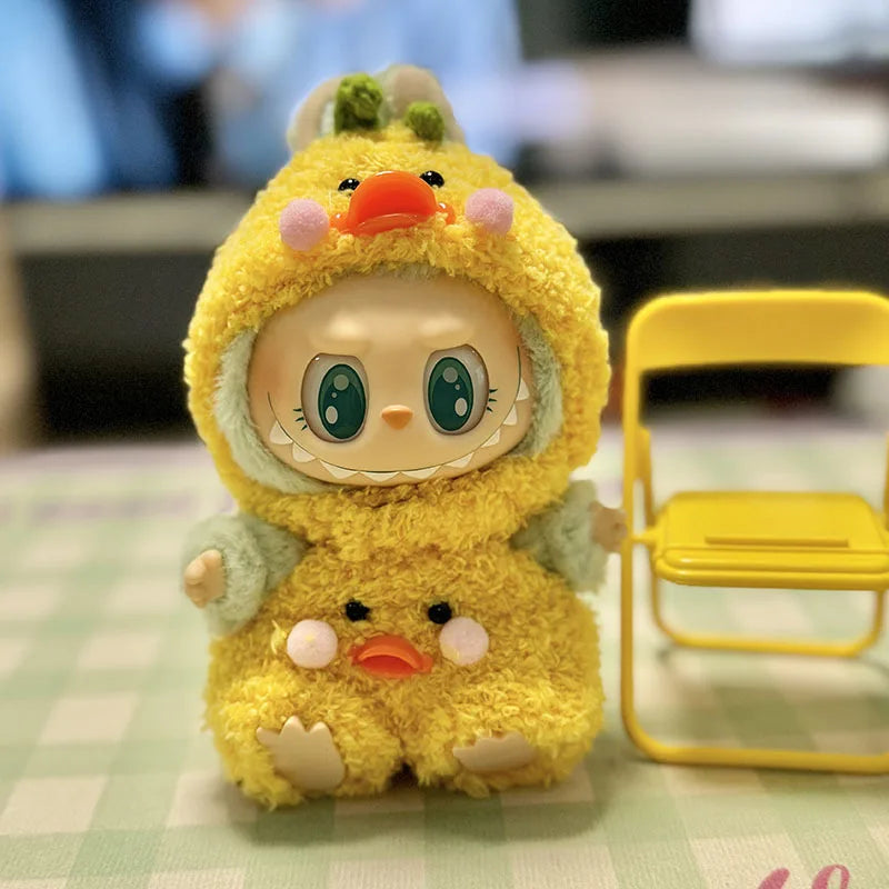 13 Styles Cute Mini Plush Doll Clothes - Outfit Accessories for Kpop Exo Labubu II Idol Dolls, Jumpsuits & Party Clothing
