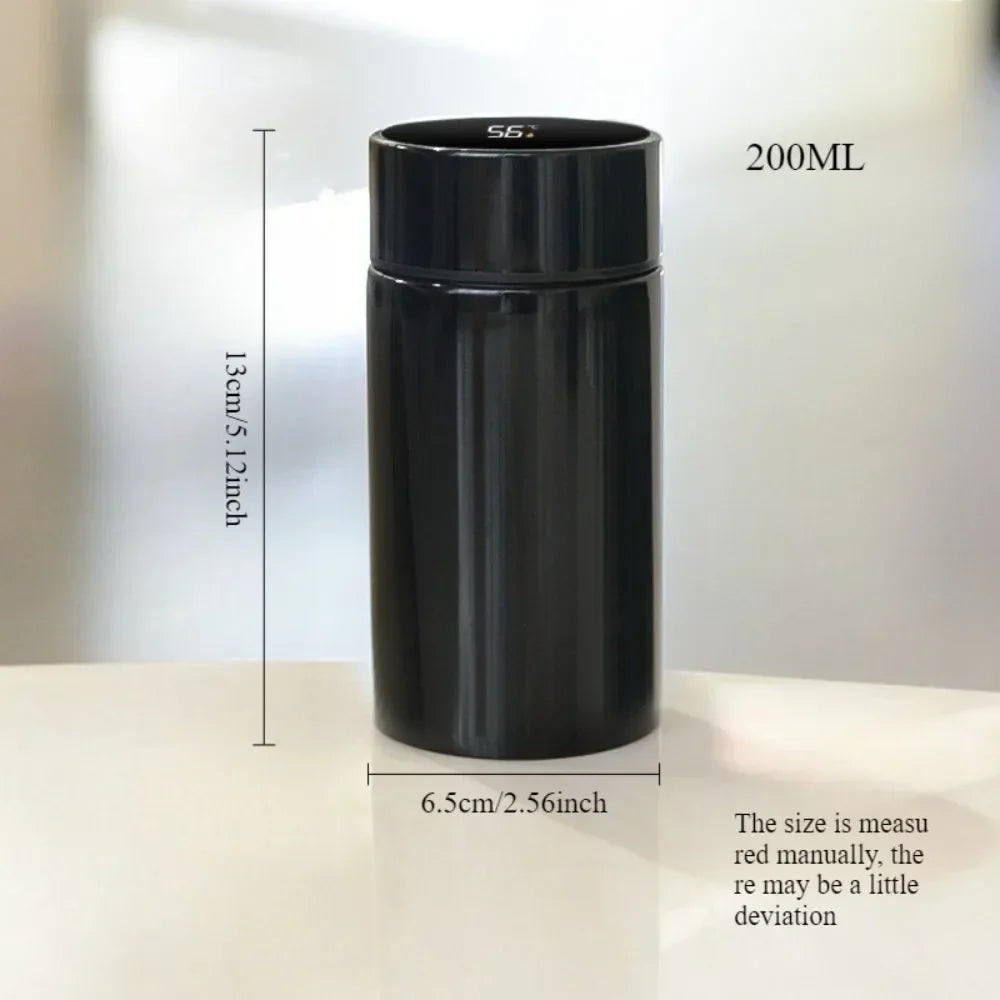 200ml Mini Stainless Steel Thermos Cup – Double Wall Vacuum Insulated Travel Mug, 12H Heat & Cold Retention, Portable Outdoor Bottle
