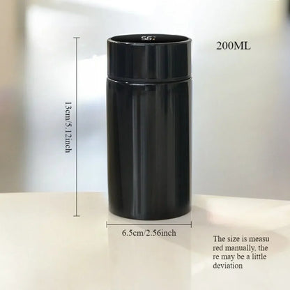 200ml Mini Stainless Steel Thermos Cup – Double Wall Vacuum Insulated Travel Mug, 12H Heat & Cold Retention, Portable Outdoor Bottle