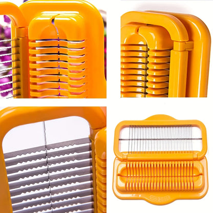Stainless Steel Banana and Hot Dog Slicer - Multifunctional Kitchen Tool for Vegetables, Strawberries, and Sausages