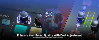MAONO G1 NEO Audio Interface – XLR Mixer with Custom Sound Effects for Gaming, Podcast & Voice Recording