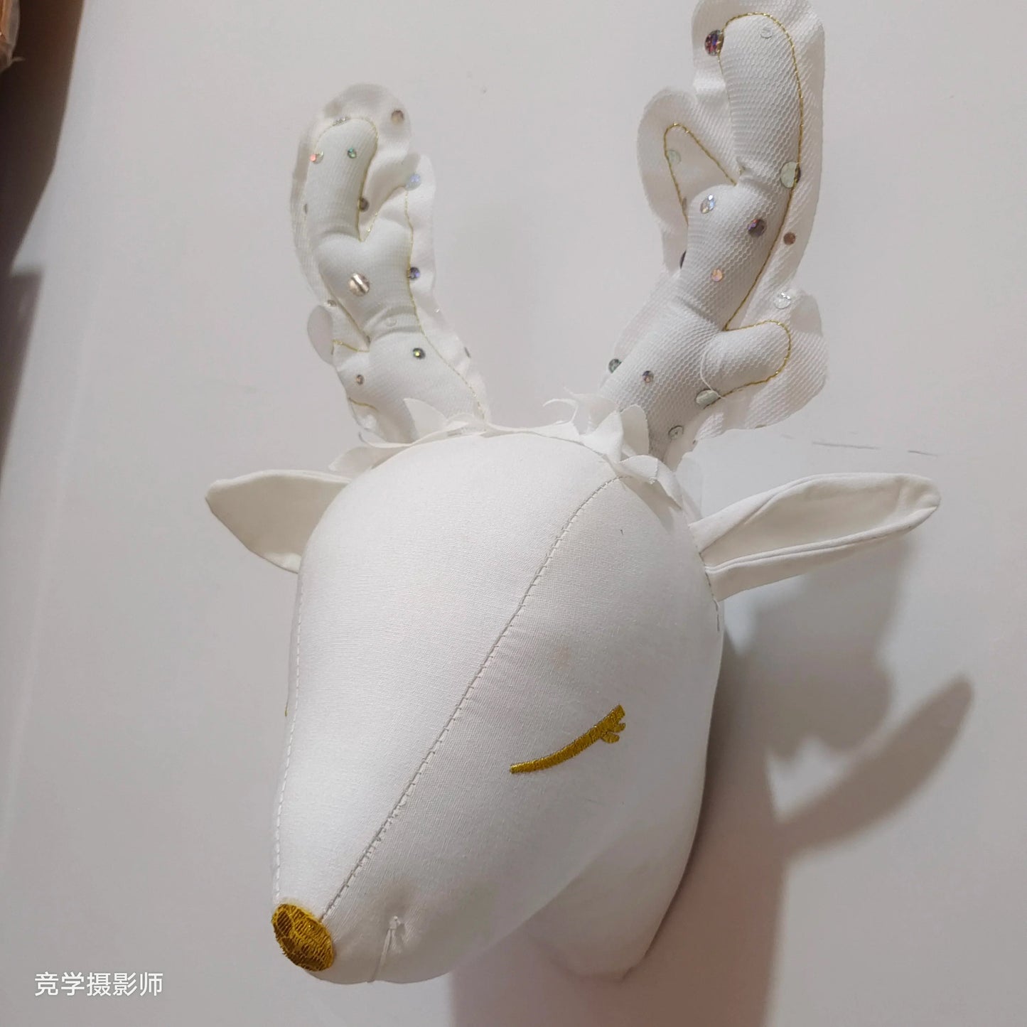 Handmade 3D Felt Animal Heads — Elephant & Swan Wall Hanging Decor for Nursery & Kids’ Bedroom