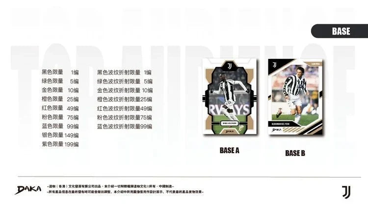 Daka 2024-2025 Football Trading Cards – Manchester City, Juventus, AC Milan, Inter Milan Official Box Gift