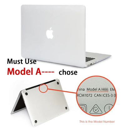 Matte Laptop Case Cover for MacBook Air & Pro - Slim Protective Hard Shell Case for 11 13 15 16 Inch Retina Touch Bar Models