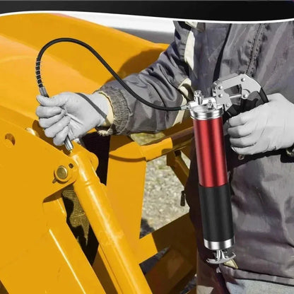 Manual Grip Grease Gun – 400CC Aluminum Alloy Mini Grease Injector, 6000-7000PSI with Flexible Hose