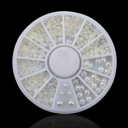 Nail Art Rhinestone Gems - Glitter Crystal Beads Manicure Decoration Accessories for Professional Nail Design