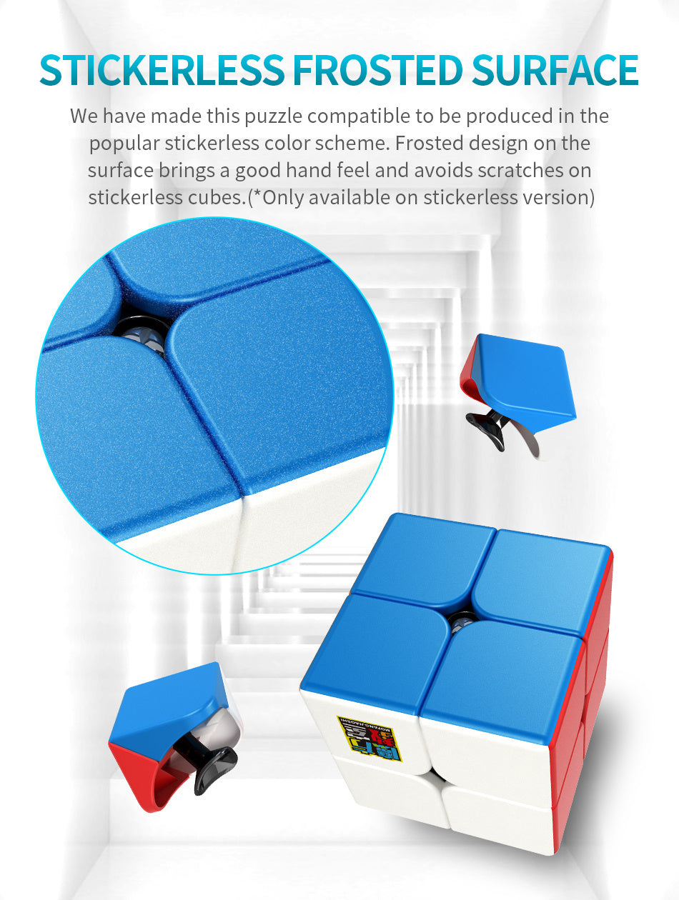 ECube MoYu Meilong 2 2x2x2 Neo Cube — Stickerless Speed Puzzle Toy for Kids & Adults, Educational Gift