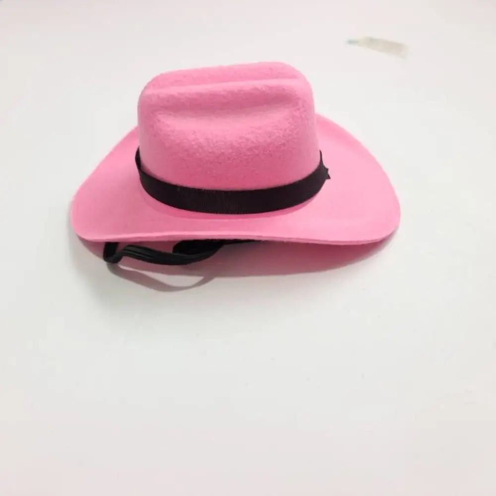 Adjustable Pet Cowboy Hat - Funny Outdoor Summer Dog & Cat Headwear Accessory