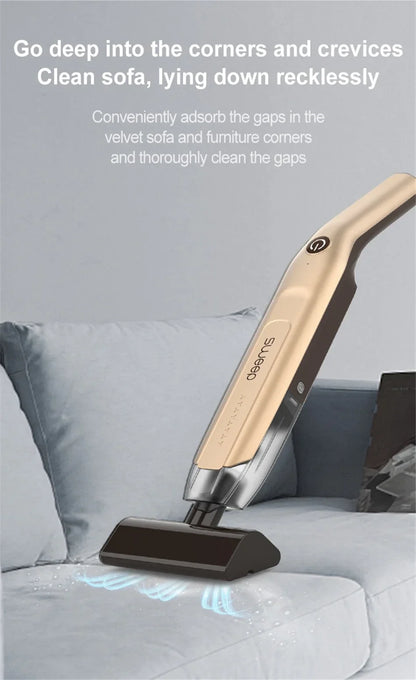 Handheld Wireless Vacuum Cleaner – 20000Pa Powerful Car Vacuum with Metal Strainer, Portable & Cordless