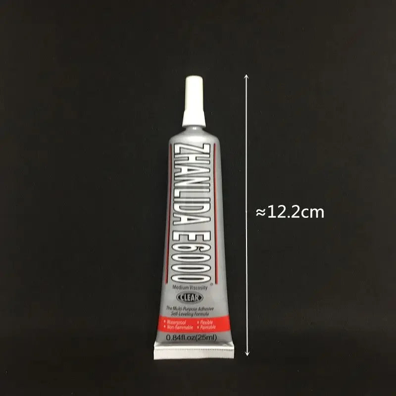 E6000 Strong DIY Glue – Epoxy Adhesive for Crystal Rhinestones, Jewelry & Crafts with Precision Needle Applicator