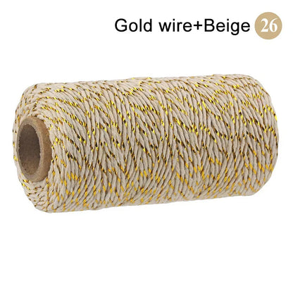 2mm 100M Macrame Cotton Cord – Twine Thread for DIY Crafts, Wall Hangings, Bohemian Wedding & Home Decor