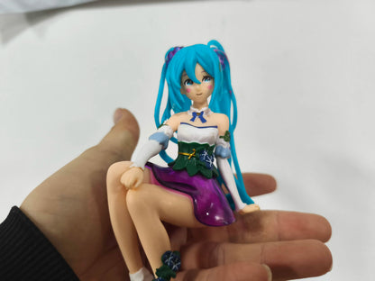 11cm Hatsune Miku Desktop Action Figure – Cute Neko T-Shirt Anime Figurine, Kawaii Girl Model Toy Gift