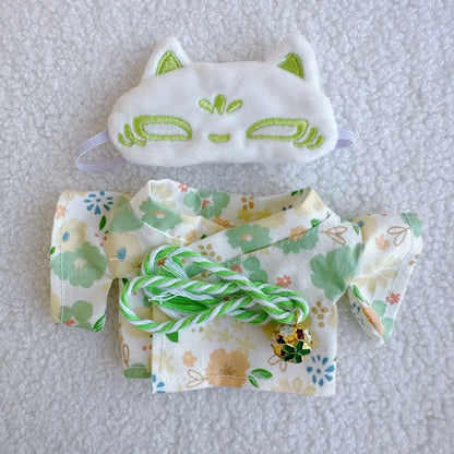 17cm Labubu V1-V3 Doll Clothes – Traditional Kimono Outfit Accessories, Fashion Gift