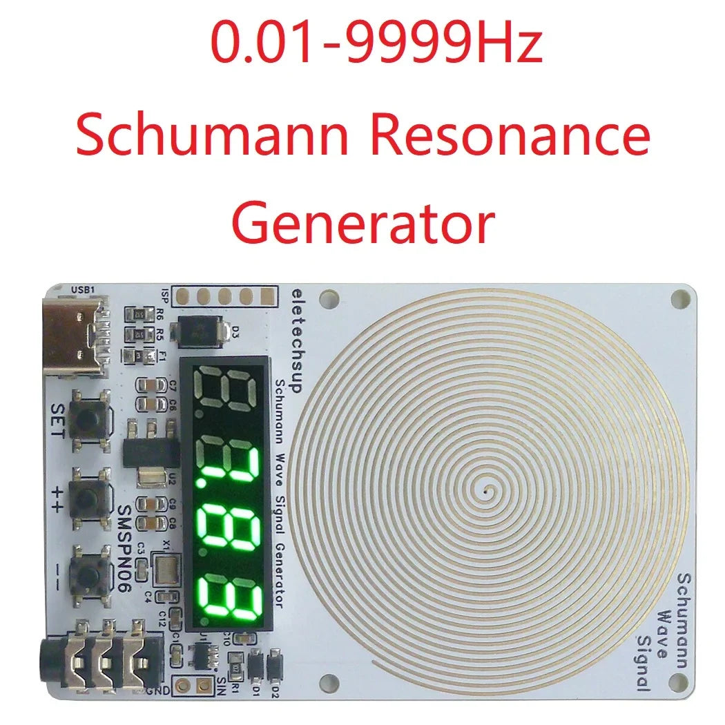 Schumann Resonance Generator - Earth Frequency Signal Booster with 14.3Hz to 33.8Hz Antenna Support