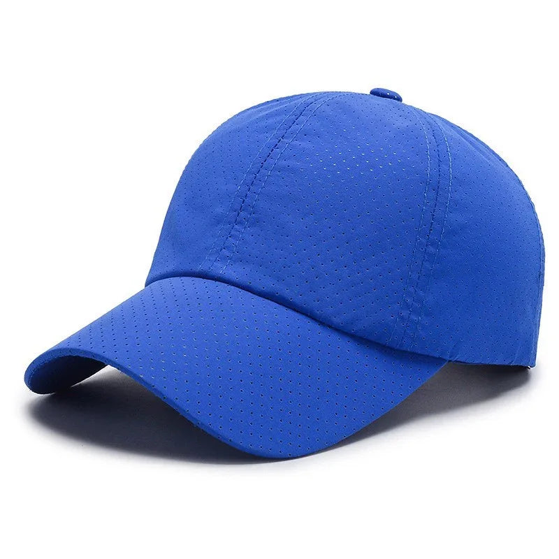 Quick Dry Mesh Sports Cap - Breathable Sun Hat for Running, Golf, Tennis, Jogging & Outdoor Activities
