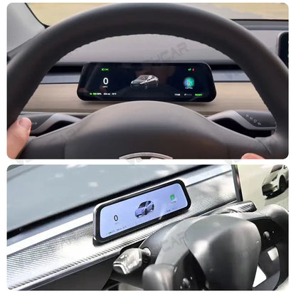 Gen 2 9.6" Instrument Display for Tesla Model 3 & Y – Blind Spot Reminder with OTA Upgrade, Juniper Dashboard