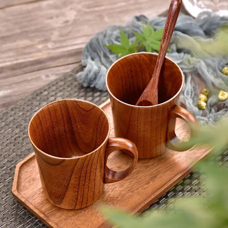Japanese Creative Jujube Sour Wood Cup – High Beauty, High Temperature Resistant Tea, Coffee & Beer Mug (1PC)