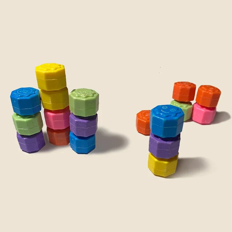 6pcs Classic Gonggi Stone Game Set - Nostalgic Desktop Party Toy for Kids, Students & Family Play