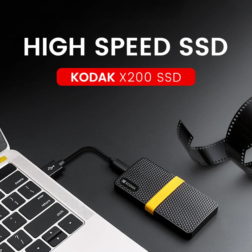 KODAK X200 External SSD – Portable 1TB, 512GB, 256GB USB 3.1 Hard Drive for Laptops, Smartphones, PS4, PC, Mac & TV