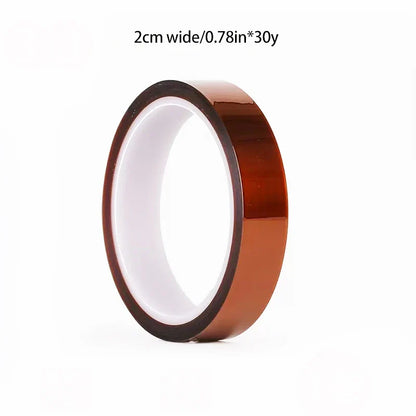 30m Gold Finger High-Temp Polyimide Tape – Anti-Static PET Insulation Tape for Lithium Batteries, Multi-Size Options
