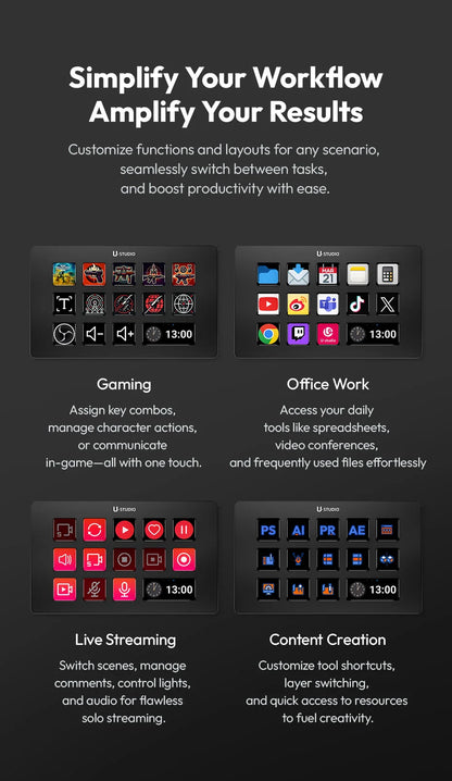 Ulanzi D200 Production Console – Studio Controller for Gaming, Livestreaming & Content Creation