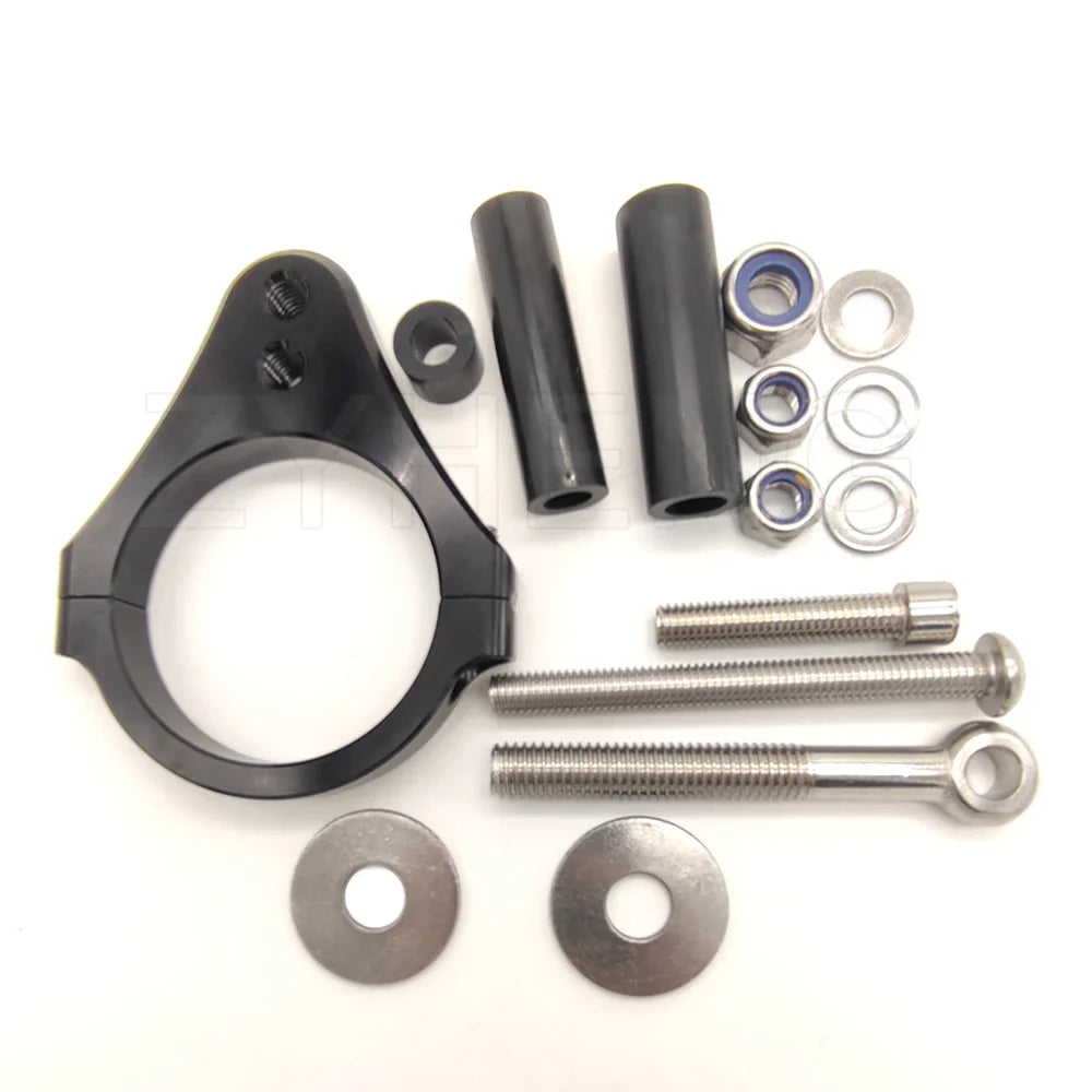 KuKirin G2 Max Scooter Steering Damper Stabilizer Mount Bracket – Aluminum & Steel Electric Scooter Modification Accessory
