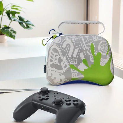 Carrying Case for Xbox ONE S/X - EVA Portable Storage Bag with Handle, Shockproof Protective Case for PS5/PS4/PS3 & NS Switch Pro