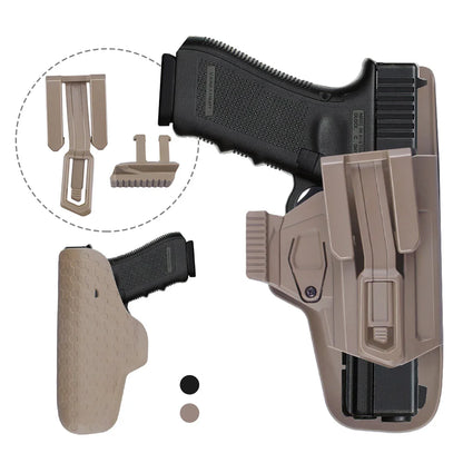 Portable G-9 Gun Belt Holster - Concealed Carry for Glock 17, 19, 22, 23 with Magazine Holder