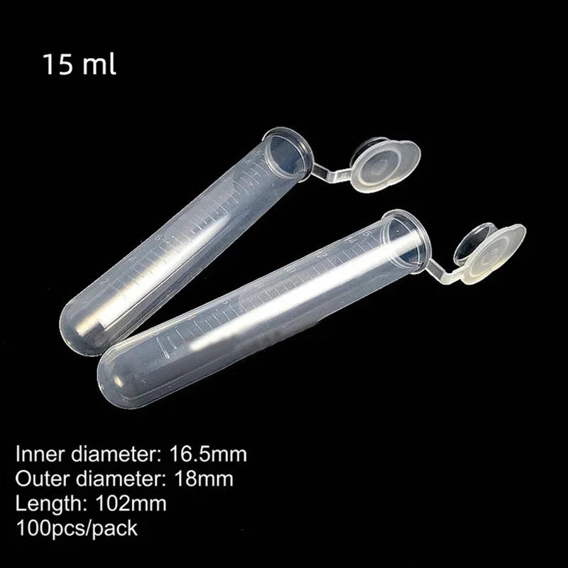 Laboratory Plastic Centrifuge Tubes — EP PCR Test Tubes 0.1–15ml for Virus Samples & Experiments
