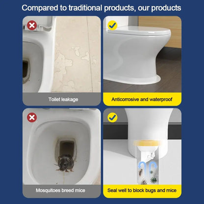 Universal Toilet Flange Ring – Anti-Leak Floor Outlet Seal for Closestool, Spill-Proof Toilet Bowl Drain Pipe