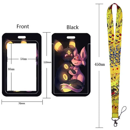 Pikachu Neck Strap Lanyard for Keys – ID Badge Holder, Keychain, Key Rings, Fashion Accessory Gift