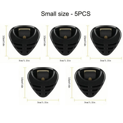 1/5/10pcs Guitar Pick Holder – Self-Adhesive Triangle Plectrum Case, Quick Storage Organizer