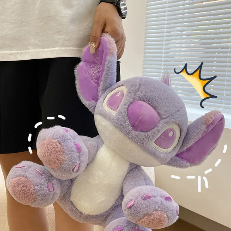 Disney Purple Stitch Plush Doll – Kawaii Baby Toy for Girls, Valentine's & Birthday Gift (25cm/30cm/45cm)