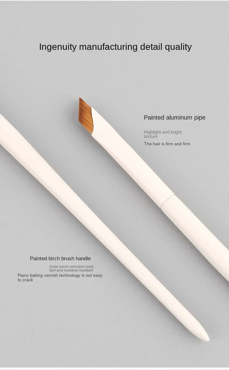 Upgrade Blade Eyeliner Brush | Ultra-Thin Fine Angle Flat Brush for Eyebrows & Under-Eye Makeup | Precise Detail White Brush