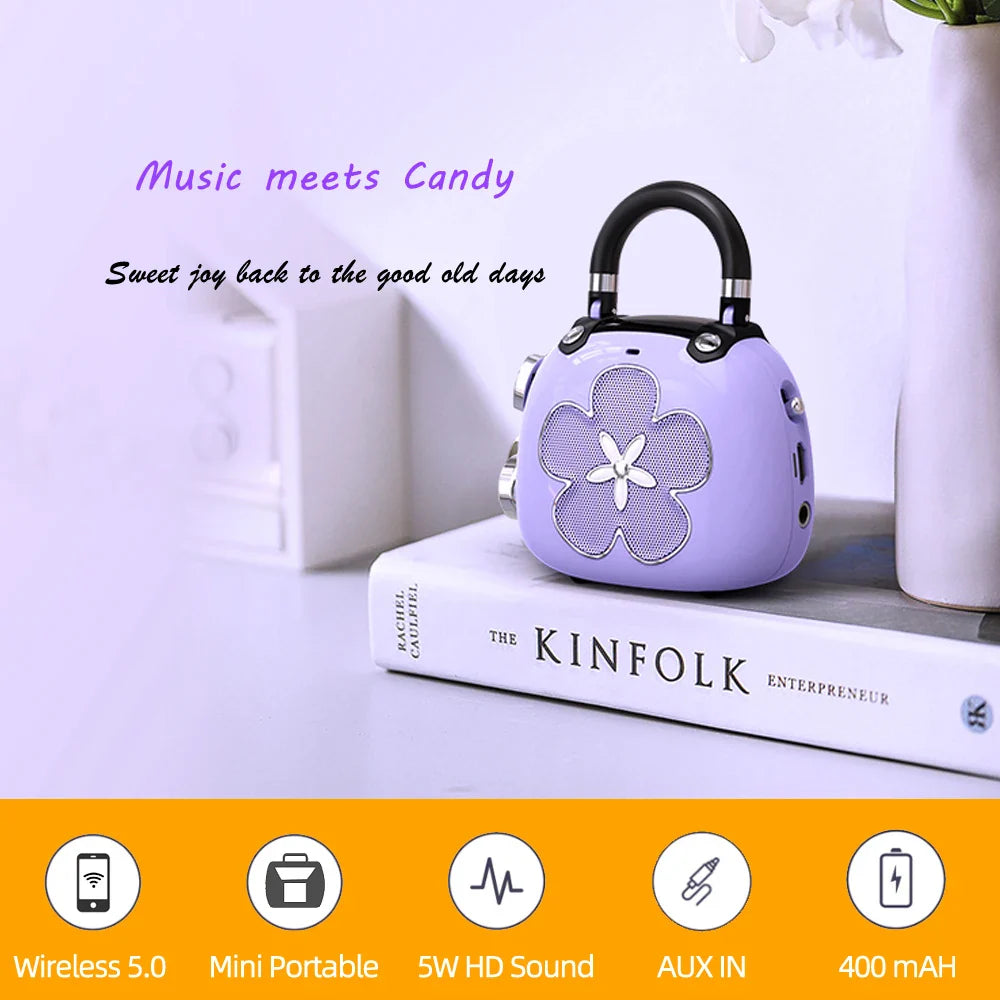 DOSS Mini Bluetooth 5.0 Speaker – 5W Portable Wireless Candy Design MP3 Music Player Cute Sound Box Gift Idea