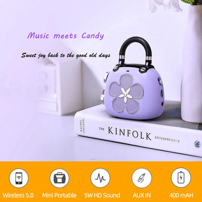 DOSS Mini Bluetooth 5.0 Speaker – 5W Portable Wireless Candy Design MP3 Music Player Cute Sound Box Gift Idea