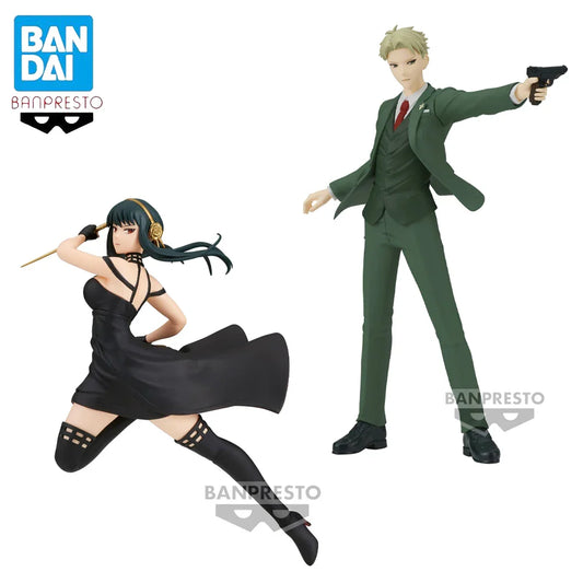 Original BANPRESTO Vibration Stars Loid & Yor Forger Figures – SPYxFAMILY Anime Model, Genuine Boxed Toy