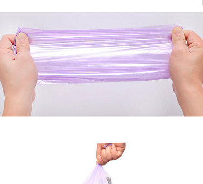 5 Rolls (100PCS) Disposable Trash Bags – Household Kitchen Garbage Bags for Storage & Cleaning