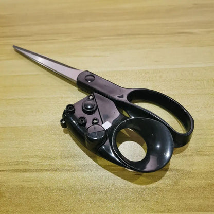 Professional Laser-Guided Stainless Steel Scissors — Quick-Cut Fabric & Home Craft Sewing Scissors