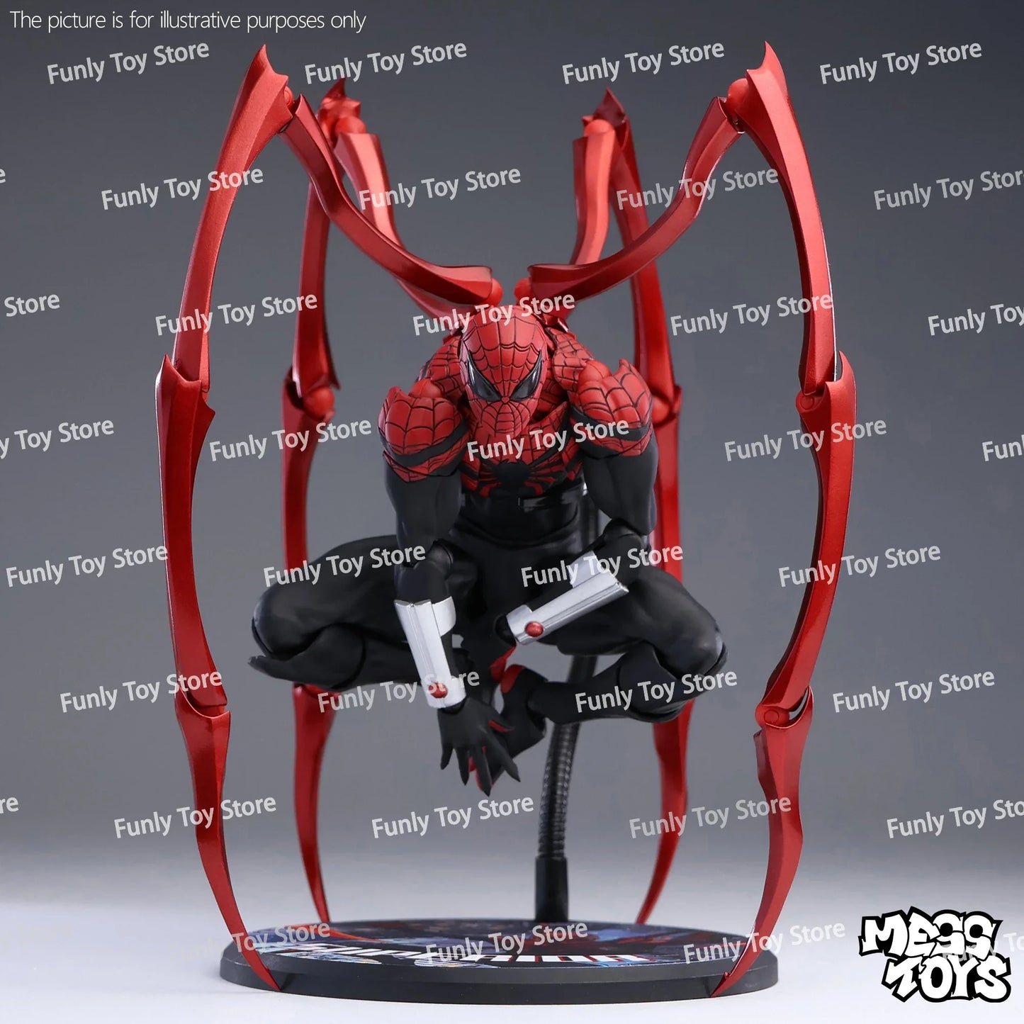 Mess Toys Superior Spider-Man Action Figure – Doctor Octopus Peter Parker Anime Collectible Toy Gift