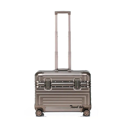 Carrylove 18" Aluminum Camera Trolley Suitcase — Spinner Pilot Luggage Bag for Photography, Rolling Wheels