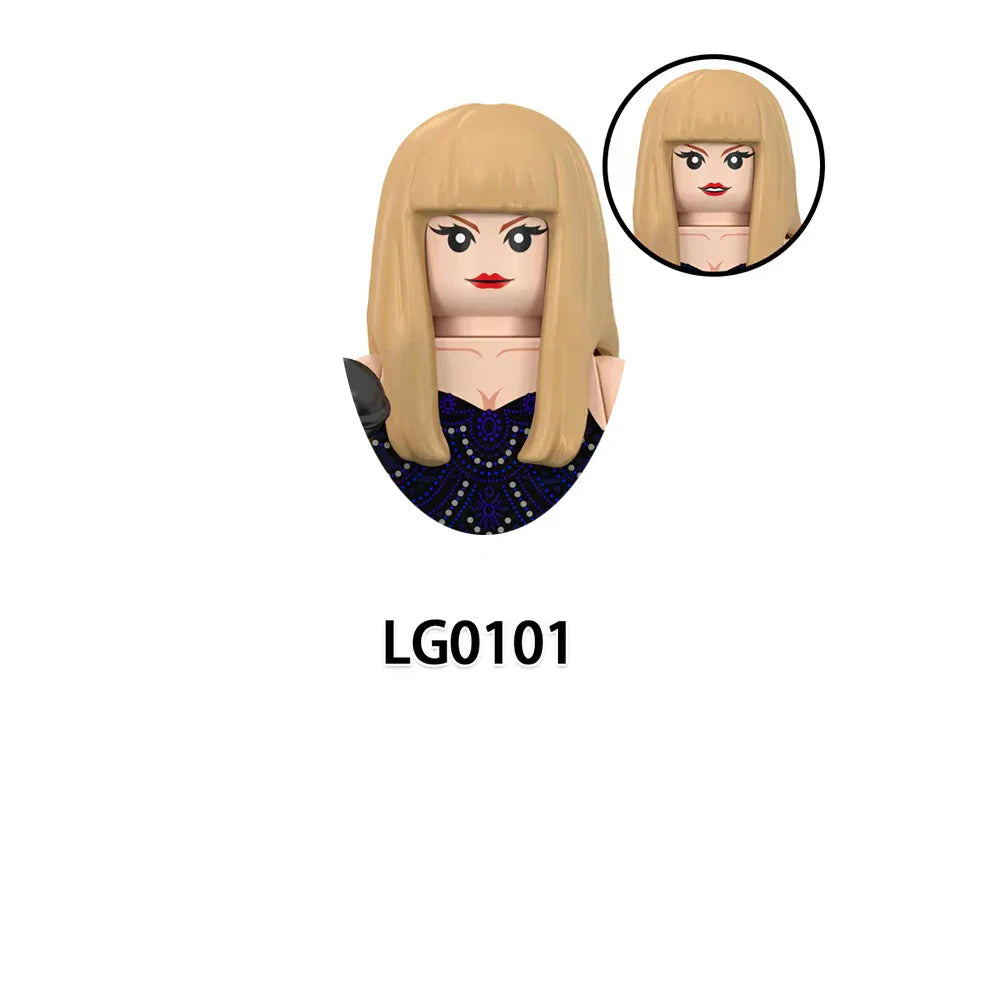 LG1015 Girls Building Blocks Princess Mini Dolls – Cute Kawaii Assemble Bricks Action Figures Kids Christmas Toy