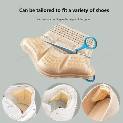 Heel Stickers and Protectors - Sneaker Insoles for Shrinking Size, Anti-Wear Feet Shoe Pads, High Heel Cushion Inserts with Adjustable Sizing