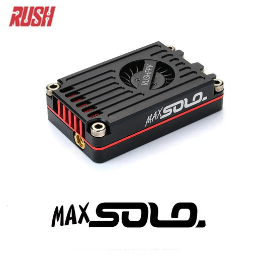 RUSHFPV RUSH MAX SOLO 5.8GHz 2.5W VTX - CNC Shell with Built-In Cooling Fan for FPV Freestyle & Long-Range Racing Drones